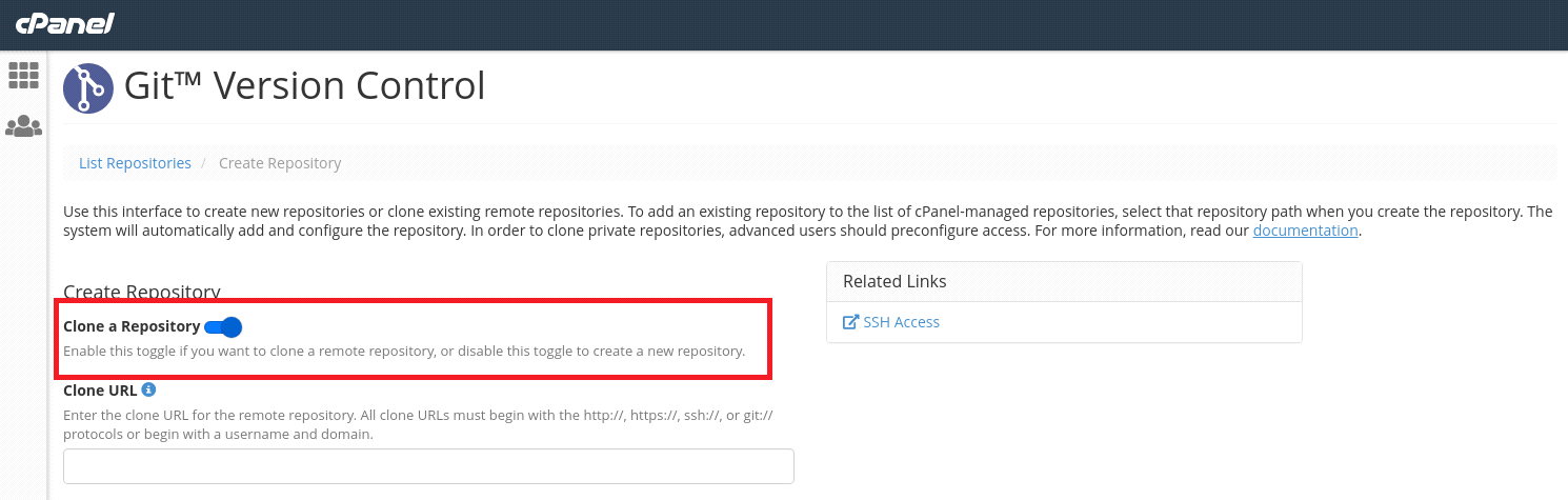 How to Clone a Git Repository in cPanel? 2 replicate git repository