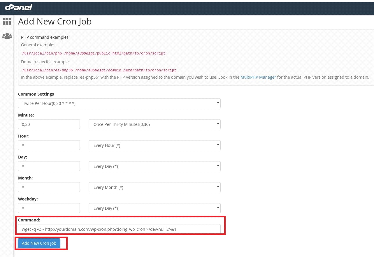 How to Disable Wp-Cron and Replace It with A Real Cron Job 2 Cron Job