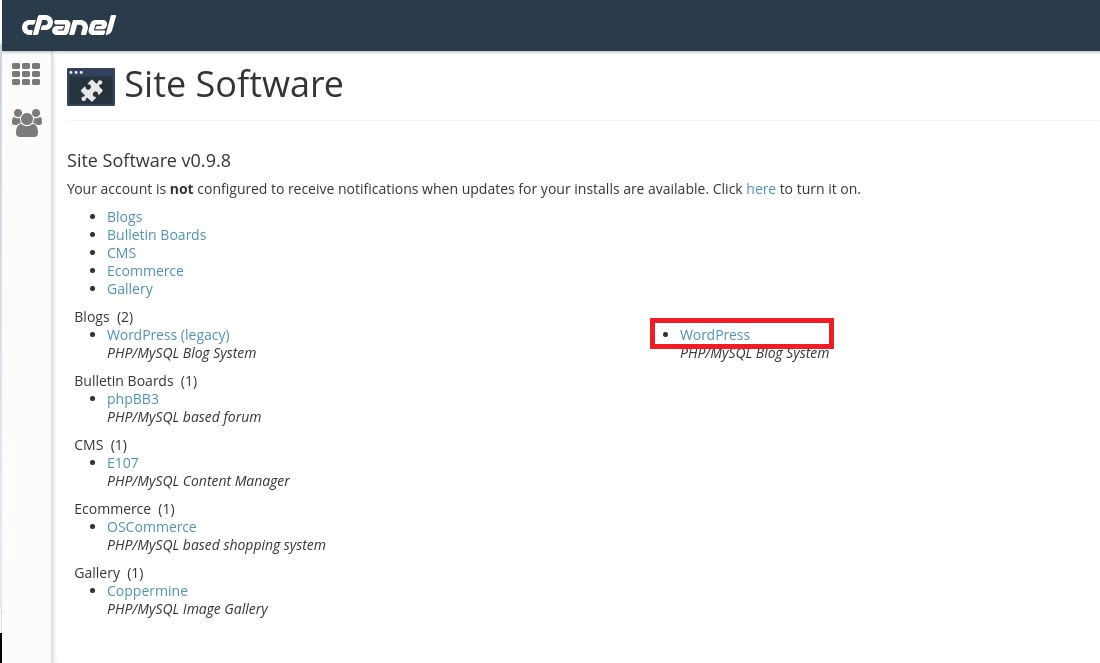 Install WP