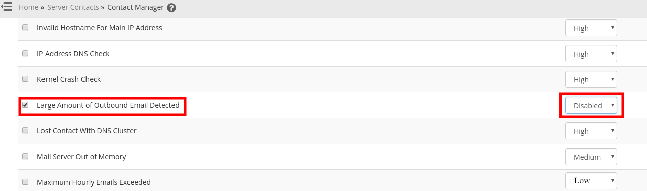How to Disable eximstats_spam_check Notifications 3 disable exim notification