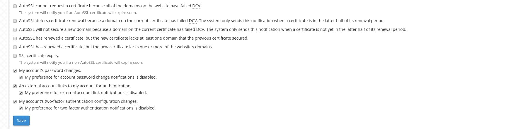 How to Disable AutoSSL Email Notifications from cPanel 2 Email Alerts