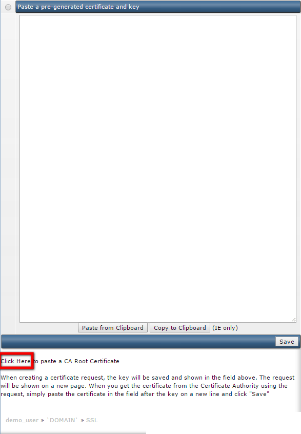 Install SSL Certificate in DirectAdmin 6 Install SSL Certificate in Direct Admin