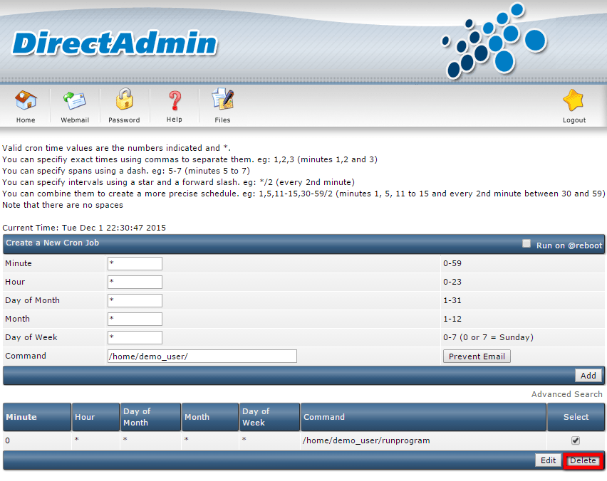 Manage Cron Jobs in Direct Admin 6 imagec6