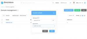 How to change the domain name in DirectAdmin 2 1697369065 905 Rename a domain name in DirectAdmin