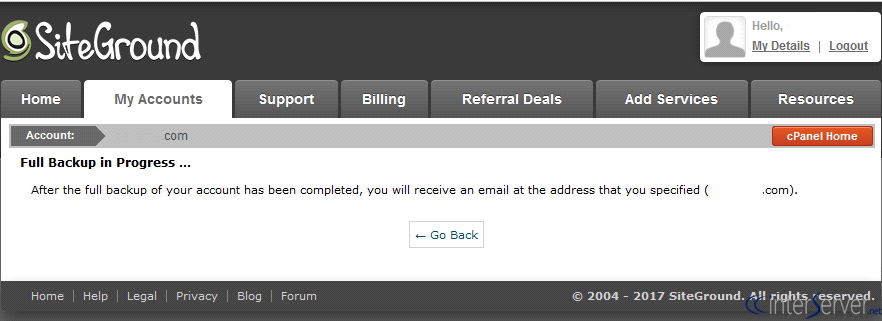Moving from SiteGround to WebHostingPeople 3 Siteground