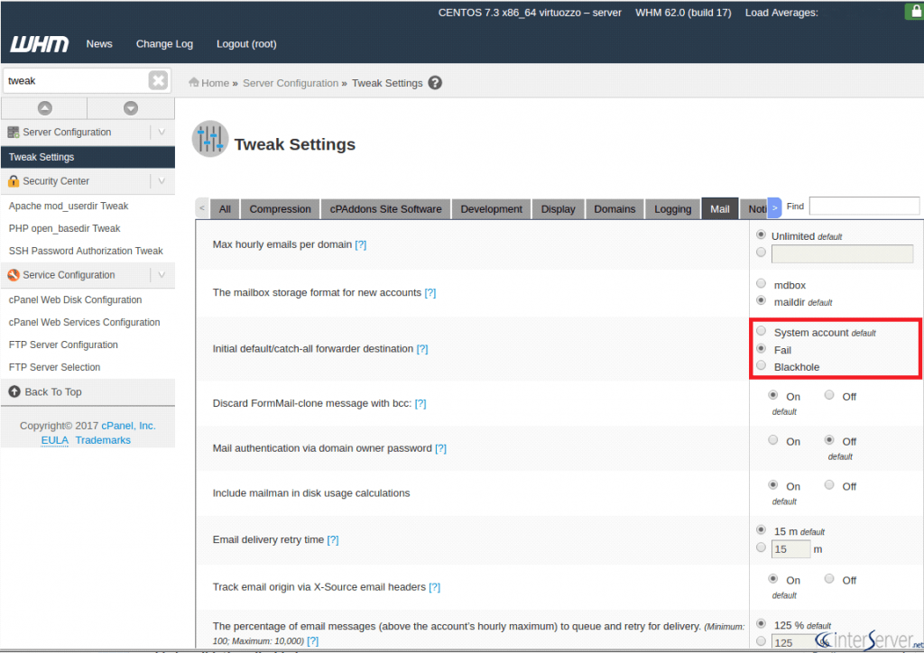 How to create catch-all email address in cPanel 4 catch all