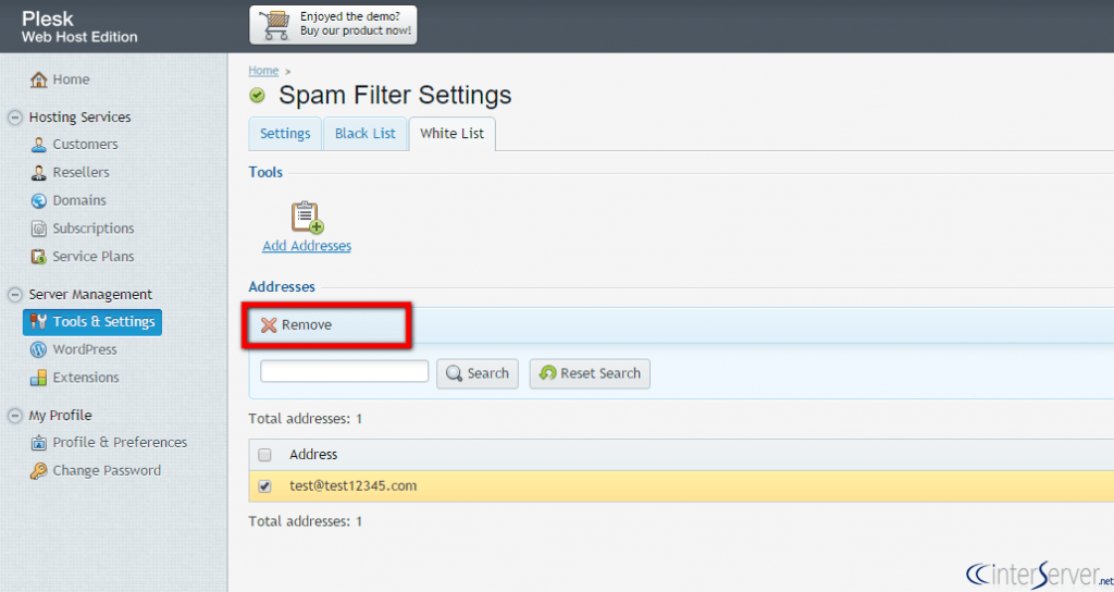 Spam Filter Settings in Plesk 11 Spam Filter Settings in Plesk