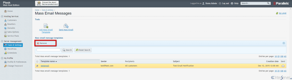 How to Send Bulk Email to Customers in Plesk 6 Mass Email Messages in Plesk