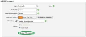 How to Create FTP Accounts in cPanel 3 33