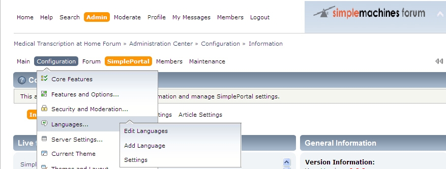 Adding language translations to your site