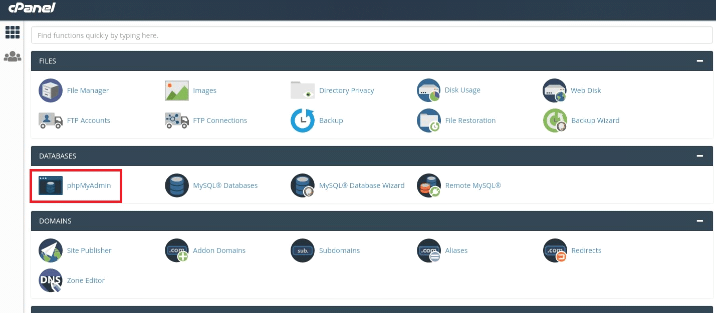 How to Optimize MySQL Database Using phpMyAdmin in cPanel? 1 Optimize db
