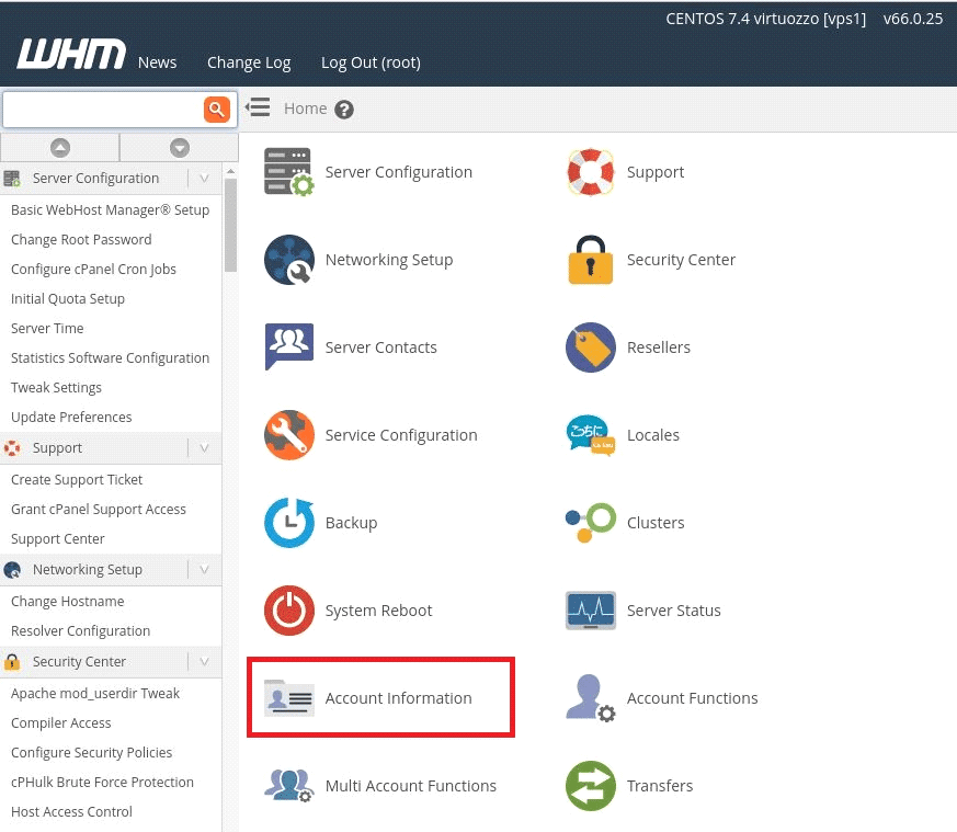 Managing Suspended Accounts in WHM 1 Manage suspended accounts