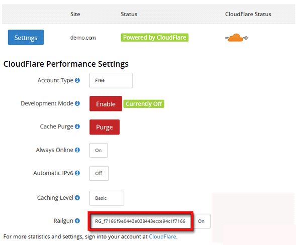 Setting up Railgun on cPanel 1 Railgun