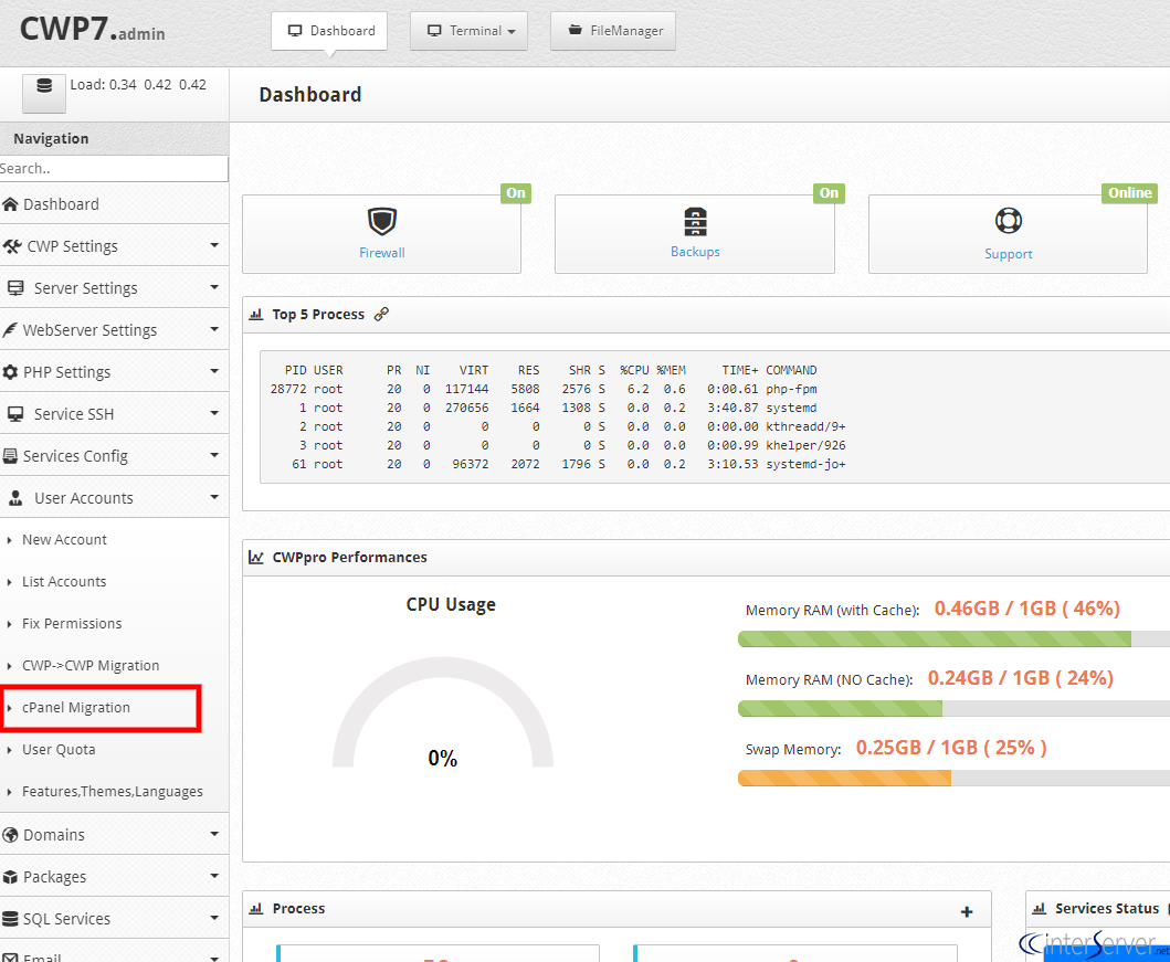Migrating from cPanel to CentOS Web Panel 1 cpanel to centos