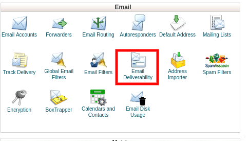 cPanel’s Email Deliverability Interface 1 cpanel email deliverability
